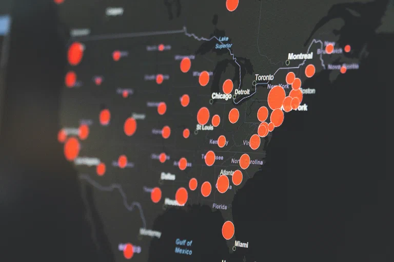 Shipment route visualization Shipment route visualization