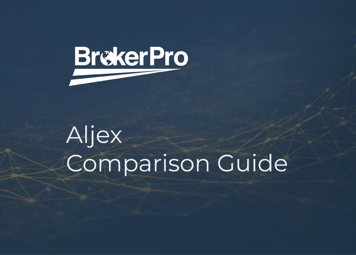Aljex and BrokerPro comparison header graphic with a checkbox in the background. Aljex and BrokerPro comparison header graphic with a checkbox in the background.