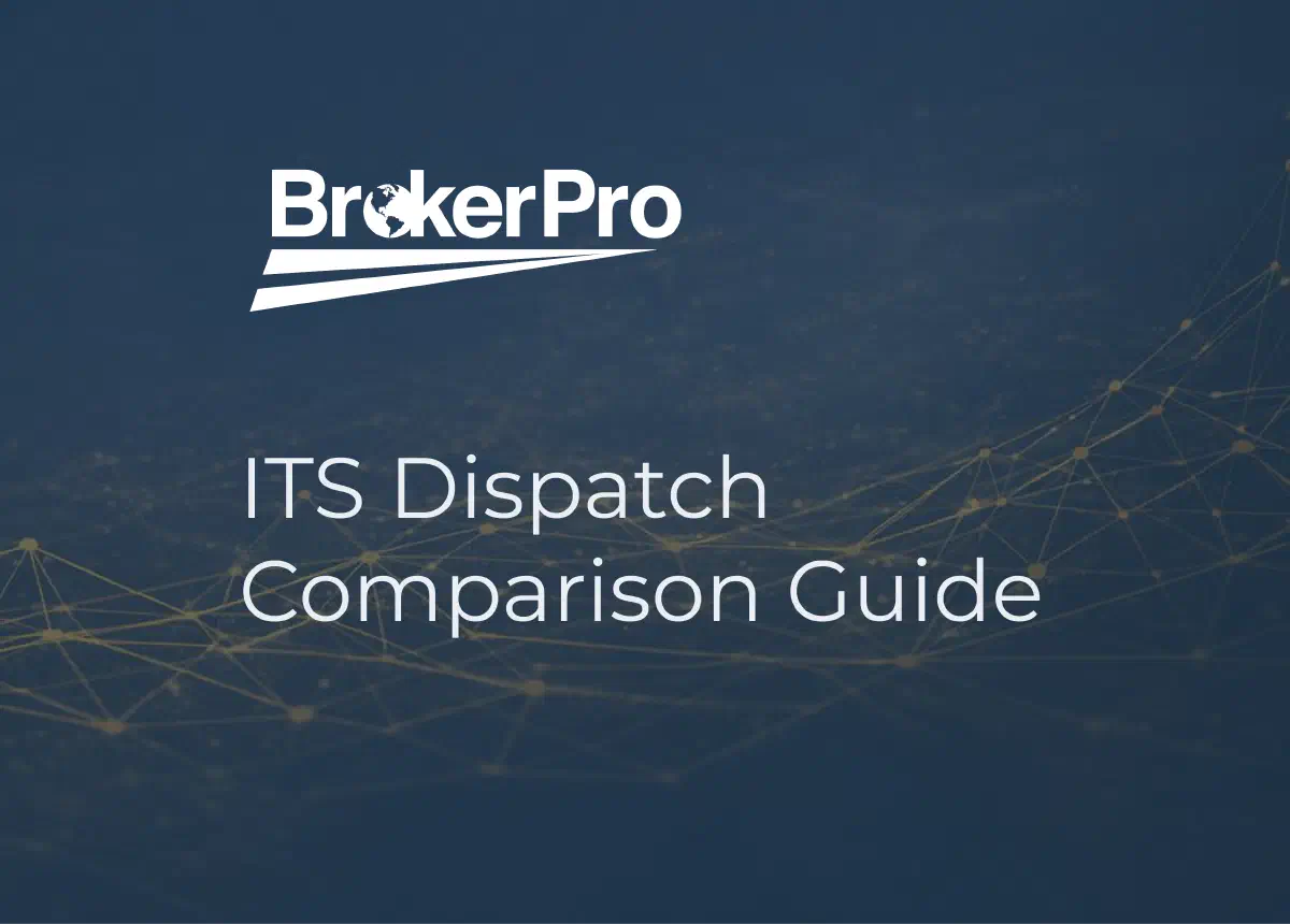 ITS Dispatch and BrokerPro comparison header graphic with a checkbox in the background. ITS Dispatch and BrokerPro comparison header graphic with a checkbox in the background.
