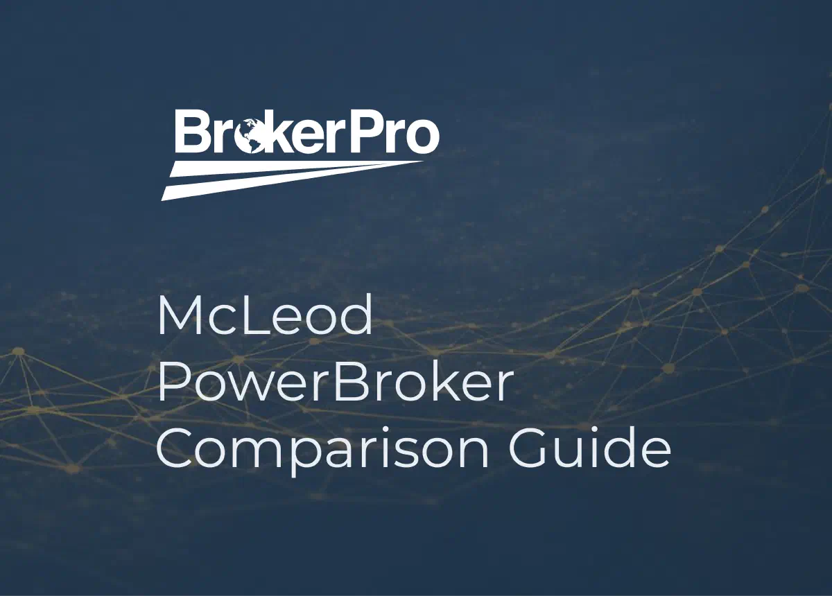 BrokerPro and McLeod Software comparison graphic with a checklist. BrokerPro and McLeod Software comparison graphic with a checklist.