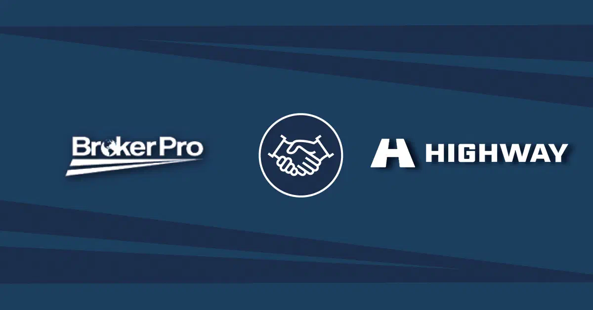 Image showing Highway and BrokerPro logos.