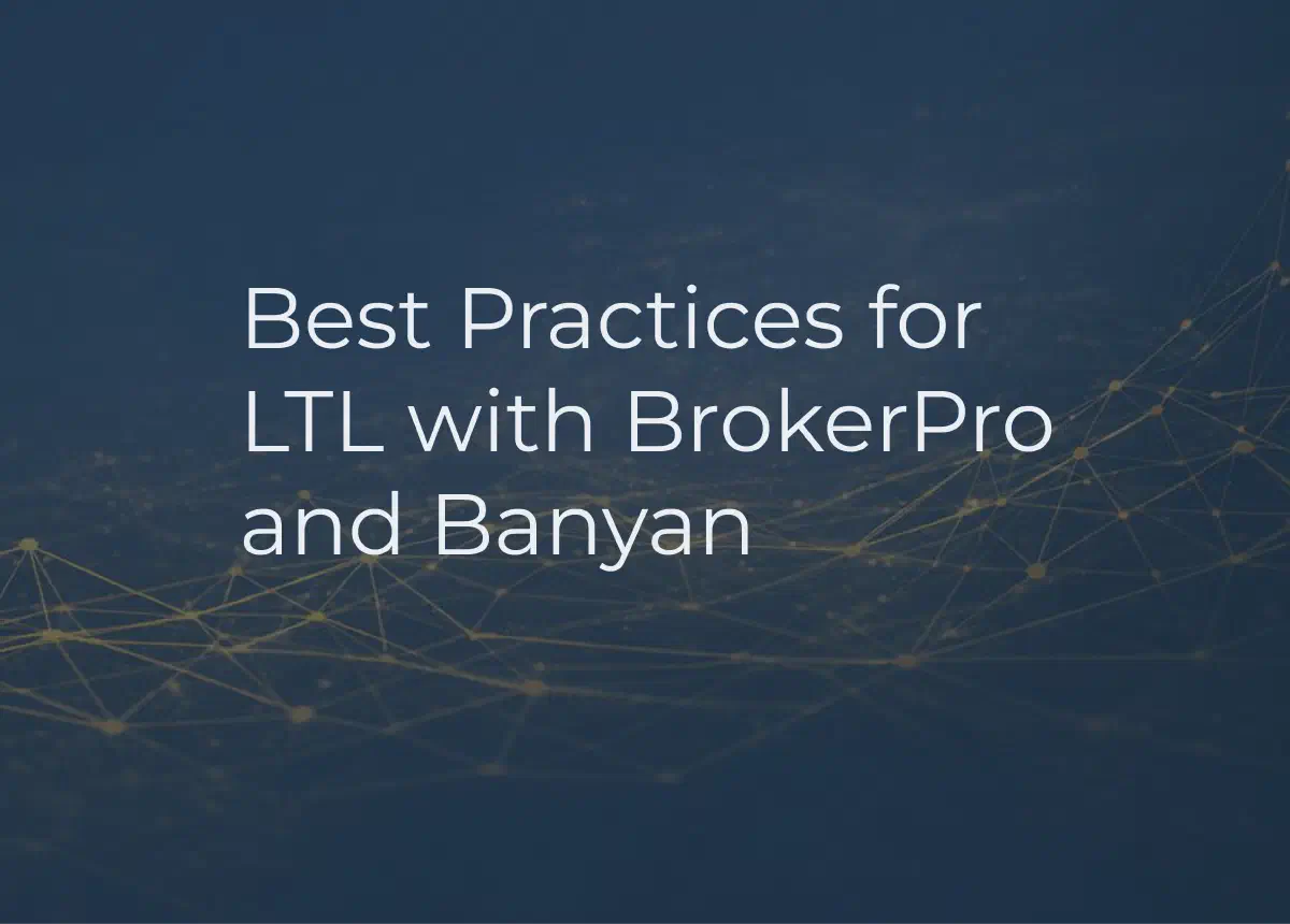 Graphic showing BrokerPro logo and the phrase LTL. Graphic showing BrokerPro logo and the phrase LTL.