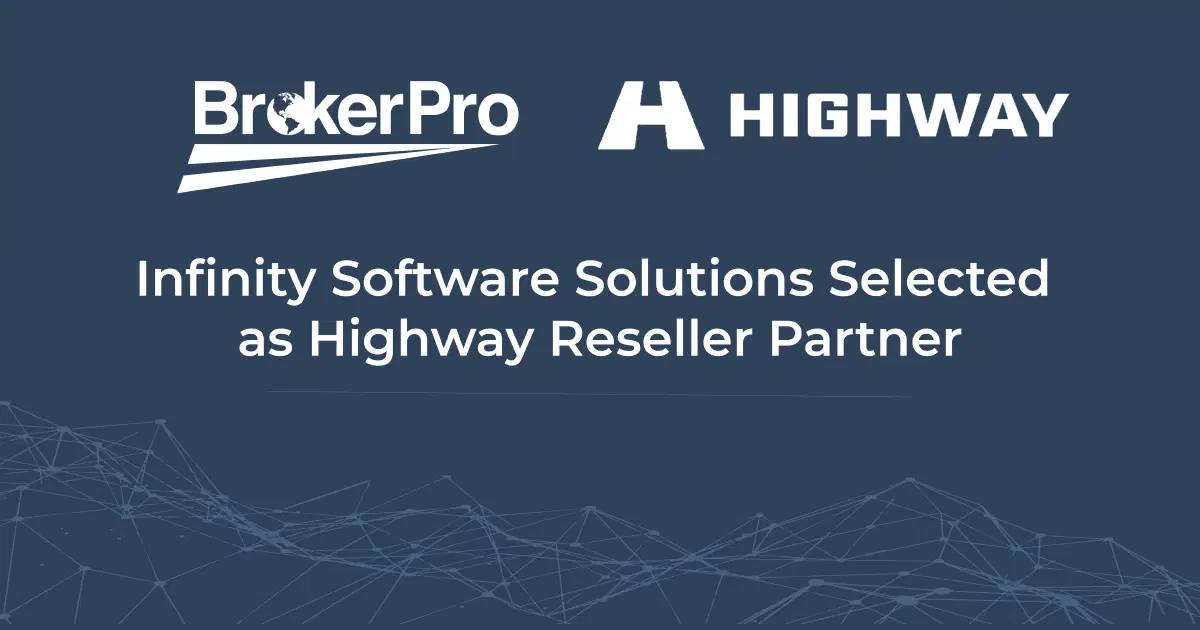 Infinity Software Solutions and Highway reseller partner announcement