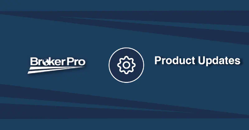 BrokerPro product announcement graphic.