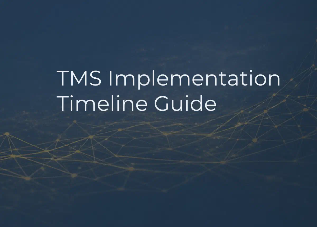 Graphic with a checkbox in the background. Includes phrase TMS Implementation Timeline Guide Graphic with a checkbox in the background. Includes phrase TMS Implementation Timeline Guide